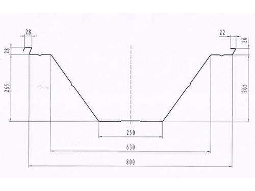 Máquina formadora de techos curvos de acero BH-1200-800