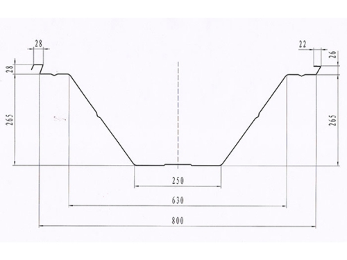 Máquina formadora de techos curvos de acero BH-1200-800