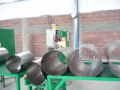 Equipos auxiliares de la línea de producción de tambores de acero