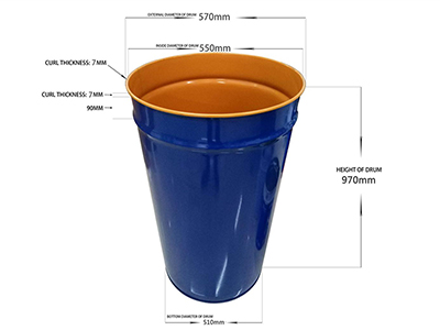 Máquina de producción de tambor de acero cónico