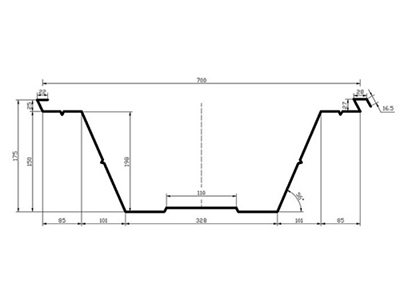 Máquina formadora de techos curvos de acero BH-1000-700